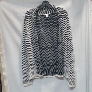 Chico's Black&White Sweater Size 1